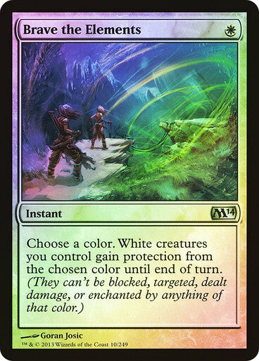 FOIL Brave the Elements ~ Magic 2014 [ NM ] [ Magic MTG ]