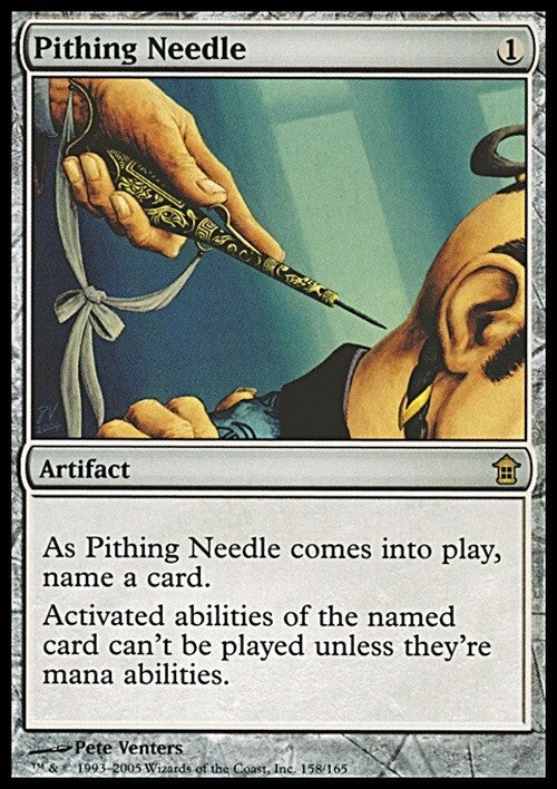 Pithing Needle ~ Saviors of Kamigawa [ EX ] [ Magic MTG ]