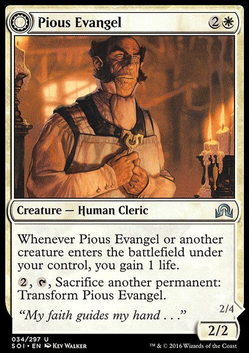Pious Evangel ~ Shadows over Innistrad [ EX ] [ Magic MTG ]