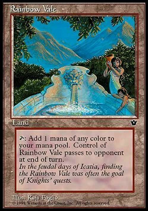 Rainbow Vale ~ Fallen Empires [ EX+ ] [ Magic MTG ]