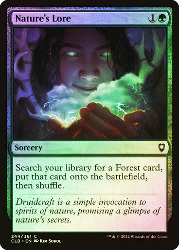 FOIL Nature's Lore ~ Commander Legends 2 [ NM ] [ Magic MTG ]