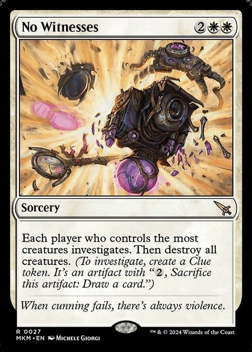 No Witnesses ~ Murders at Karlov Manor [ NM ] [ Magic MTG ]