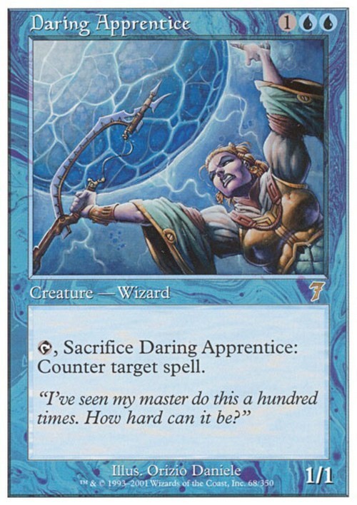 Daring Apprentice ~ Seventh Edition [ EX ] [ Magic MTG ]