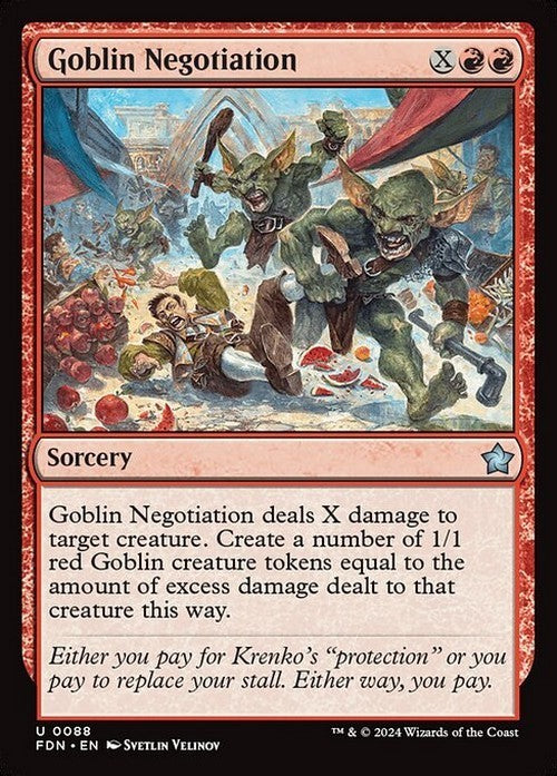 Goblin Negotiation ~ Foundations [ NM ] [ Magic MTG ]
