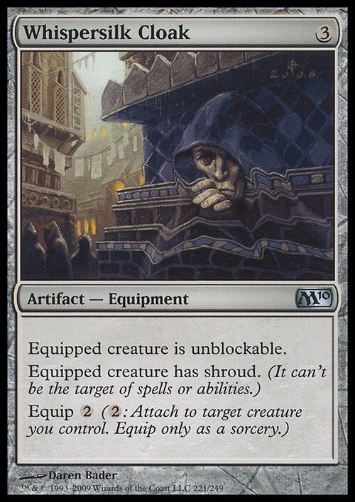 Whispersilk Cloak ~ Magic 2010 [ EX ] [ Magic MTG ]