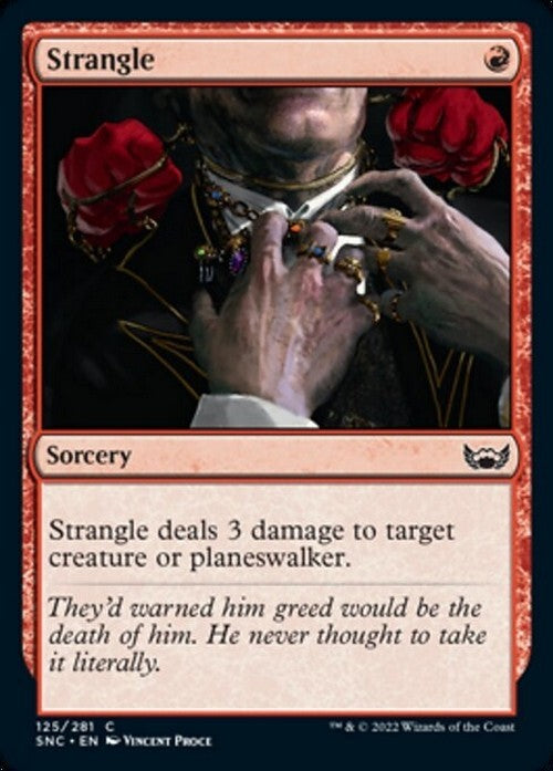 Strangle ~ Streets of New Capenna [ NM ] [ Magic MTG ]