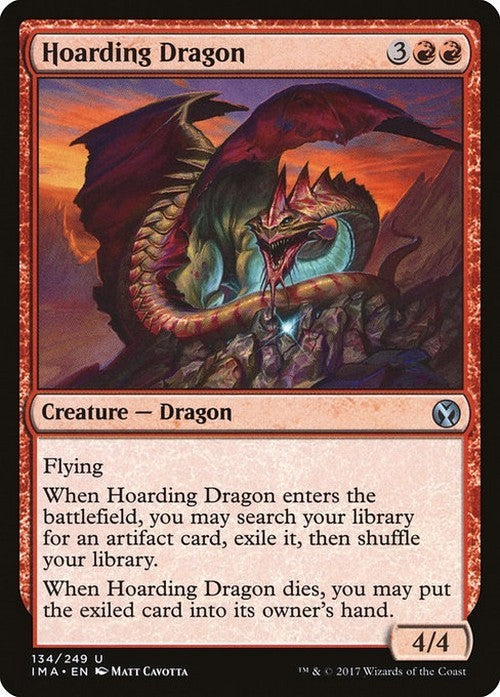Hoarding Dragon ~ Iconic Masters [ EX ] [ Magic MTG ]