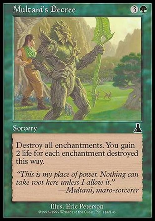 Multani's Decree ~ Urza's Destiny [ PLAYED ] [ Magic MTG ]