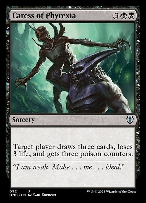 Caress of Phyrexia ~ Commander: Phyrexia [ NM ] [ Magic MTG ]