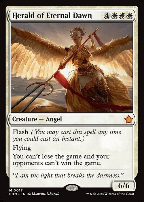 Herald of Eternal Dawn ~ Foundations [ NM ] [ Magic MTG ]