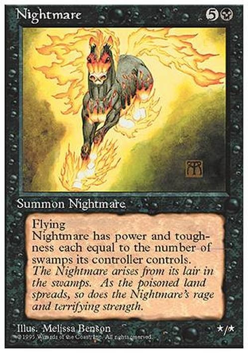 Nightmare ~ Fourth Edition [ EX ] [ Magic MTG ]