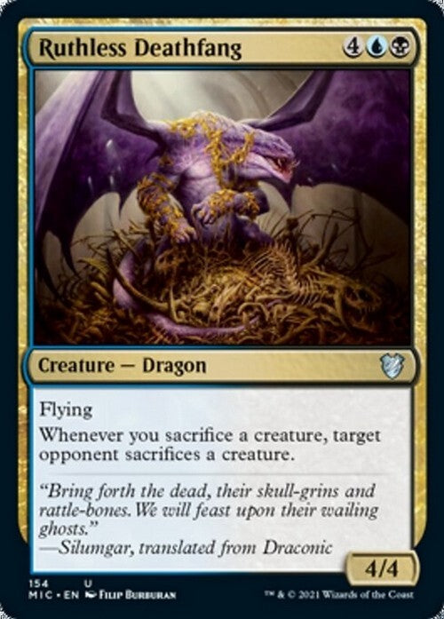 Ruthless Deathfang ~ Commander: Midnight Hunt [ NM ] [ Magic MTG ]