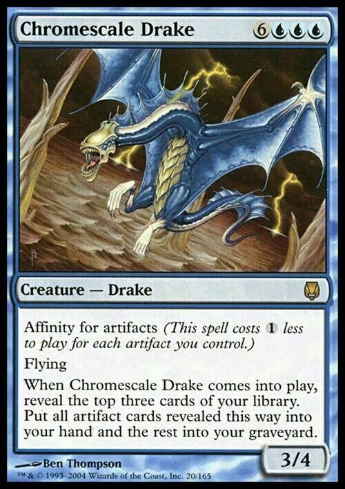 Chromescale Drake ~ Darksteel [ EX ] [ Magic MTG ]