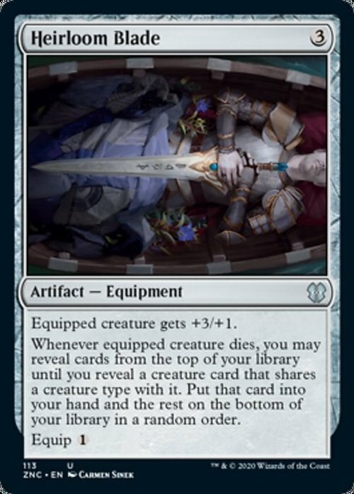 Heirloom Blade ~ Commander: Zendikar Rising [ NM ] [ Magic MTG ]