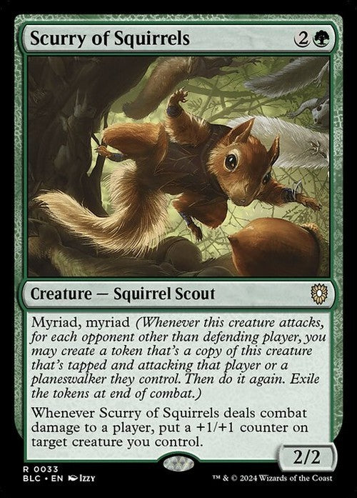 Scurry of Squirrels ~ Commander: Bloomburrow [ NM ] [ Magic MTG ]
