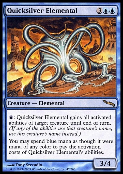 Quicksilver Elemental ~ Mirrodin [ PLAYED ] [ Magic MTG ]