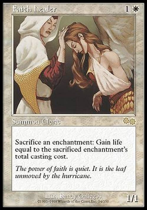 Faith Healer ~ Urza's Saga [ EX ] [ Magic MTG ]