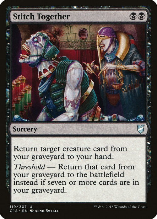 Stitch Together ~ Commander 2018 [ EX ] [ Magic MTG ]