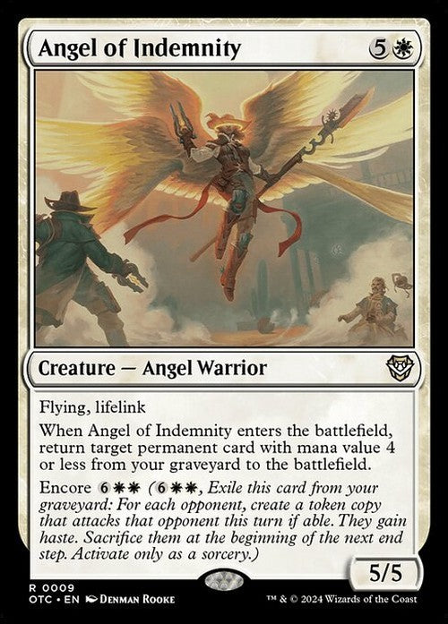 Angel of Indemnity ~ Commander: Outlaws of Thunder Junction [ NM ] [ Magic MTG ]