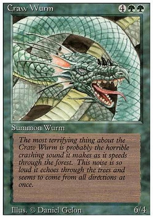Craw Wurm ~ Revised [ PLAYED ] [ Magic MTG ]