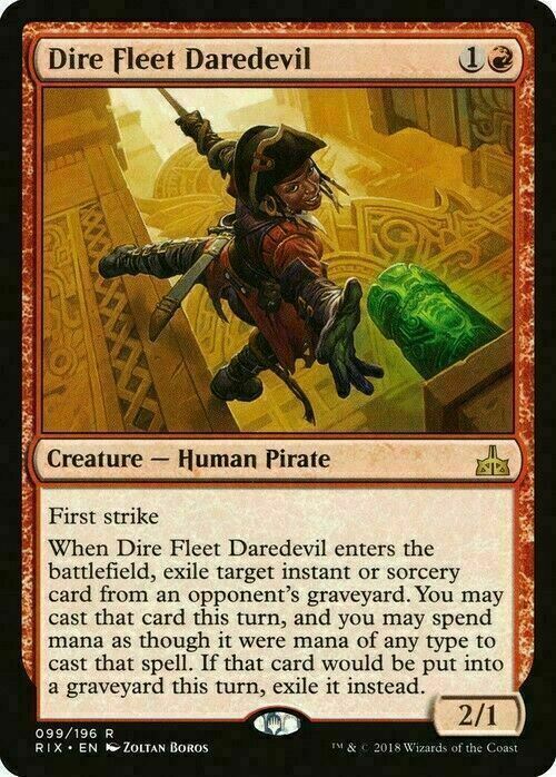 Dire Fleet Daredevil ~ Rivals of Ixalan [ EX+ ] [ Magic MTG ]