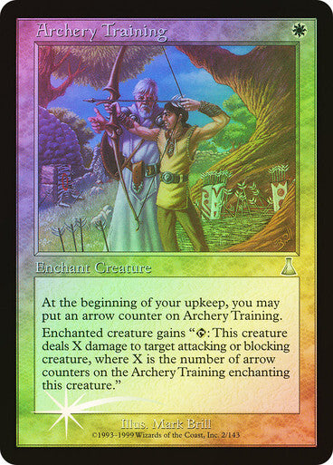 FOIL Archery Training ~ Urza's Destiny [ EX ] [ Magic MTG ]