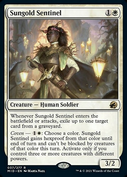 Sungold Sentinel ~ Midnight Hunt [ NM ] [ Magic MTG ]