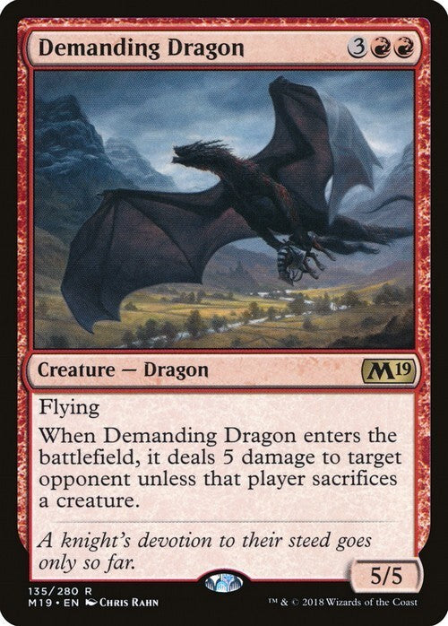Demanding Dragon ~ Core 2019 [ EX ] [ Magic MTG ]