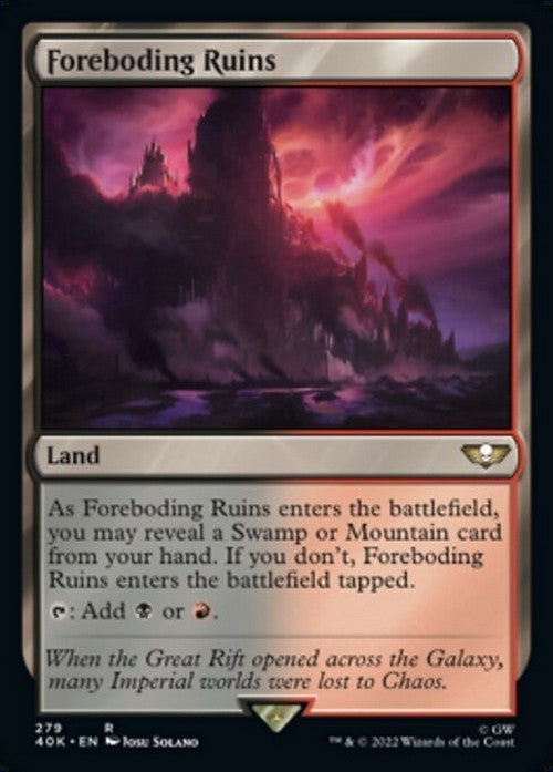 Foreboding Ruins ~ Commander: Warhammer 40,000 [ NM ] [ Magic MTG ]