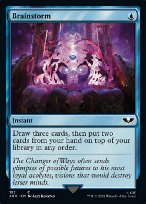 Brainstorm ~ Commander: Warhammer 40,000 [ NM ] [ Magic MTG ]