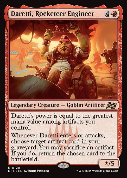 Daretti, Rocketeer Engineer ~ Aetherdrift [ NM ] [ Magic MTG ]