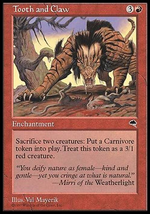 Tooth and Claw ~ Tempest [ EX ] [ Magic MTG ]