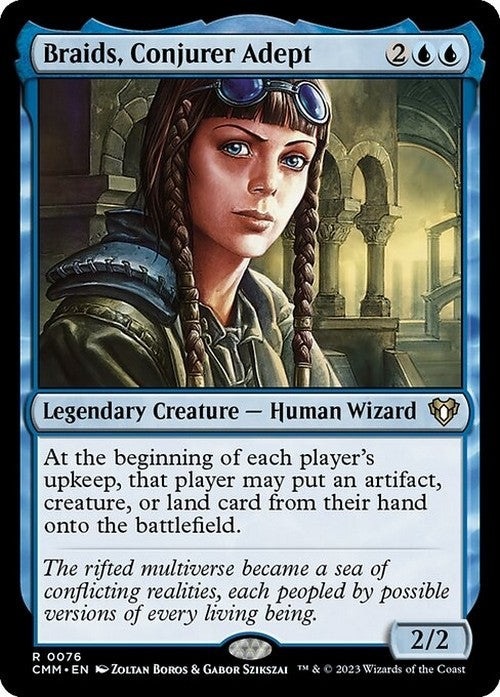 Braids, Conjurer Adept ~ Commander Masters [ NM ] [ Magic MTG ]
