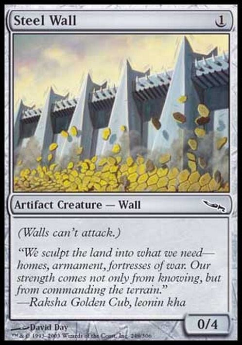 Steel Wall ~ Mirrodin [ EX ] [ Magic MTG ]