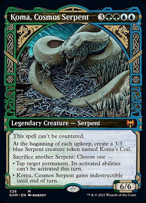 SHOWCASE Koma, Cosmos Serpent ~ Kaldheim [ NM ] [ Magic MTG ]