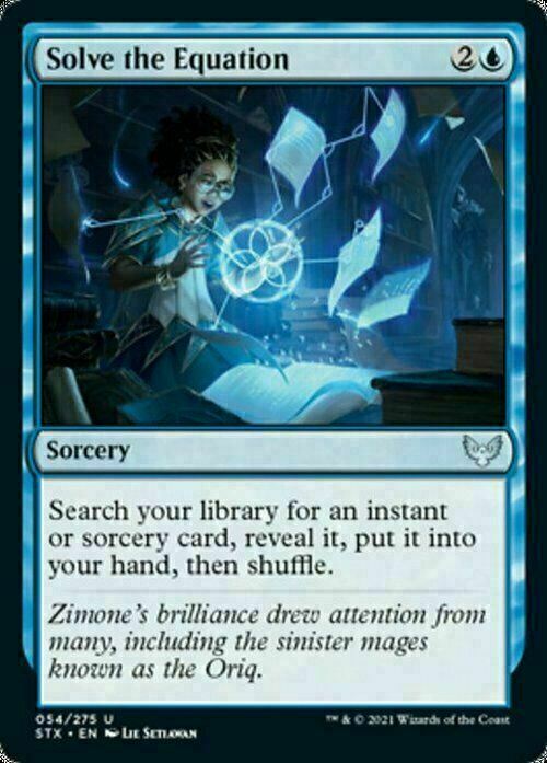 Solve the Equation ~ Strixhaven [ NM ] [ Magic MTG ]