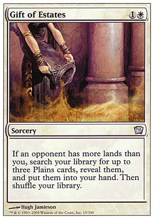 Gift of Estates ~ Ninth Edition [ EX ] [ Magic MTG ]
