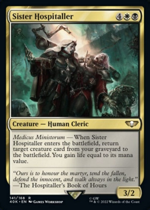 Sister Hospitaller ~ Commander: Warhammer 40,000 [ EX ] [ Magic MTG ]