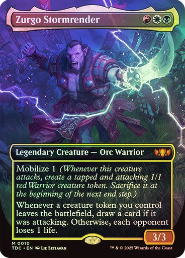 FOIL Zurgo Stormrender ~ Commander: Tarkir: Dragonstorm [ NM ] [ Magic MTG ]