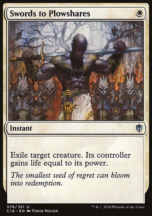 Swords to Plowshares ~ Commander 2016 [ EX ] [ Magic MTG ]