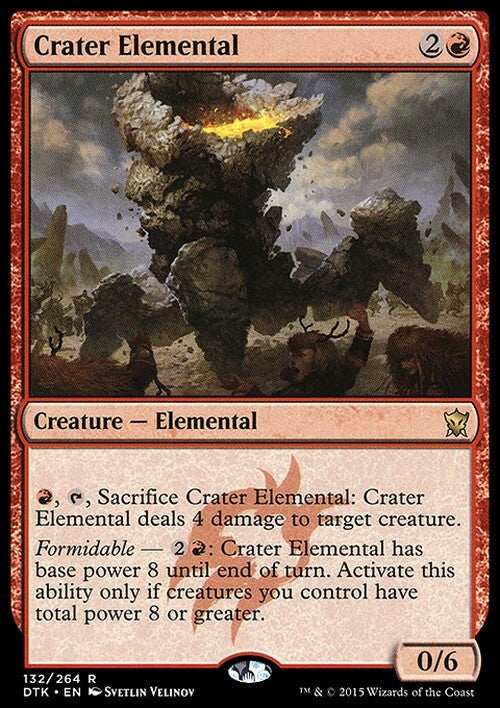 Crater Elemental ~ Dragons of Tarkir [ EX ] [ Magic MTG ]