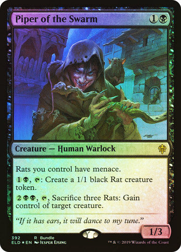 FOIL Piper of the Swarm ~ Promo Throne of Eldraine [ NM ] [ Magic MTG ]