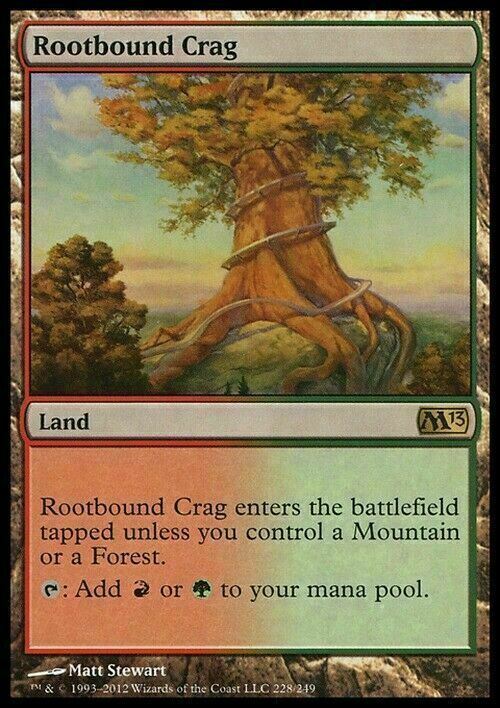 Rootbound Crag ~ Magic 2013 [ EX ] [ Magic MTG ]