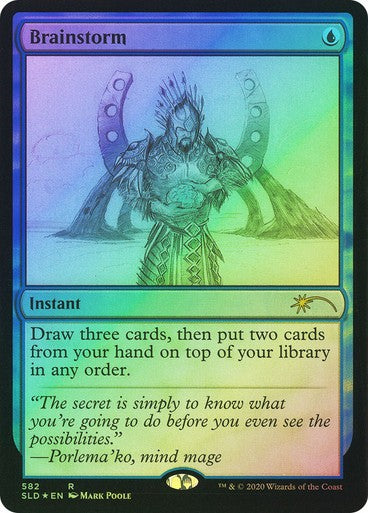 FOIL Brainstorm #582 ~ Secret Lair [ NM ] [ Magic MTG ]