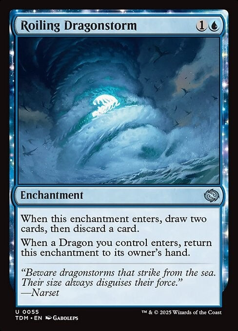 Roiling Dragonstorm ~ Tarkir: Dragonstorm [ NM ] [ Magic MTG ]