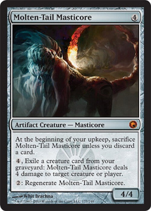 Molten-Tail Masticore ~ Scars of Mirrodin [ EX ] [ Magic MTG ]