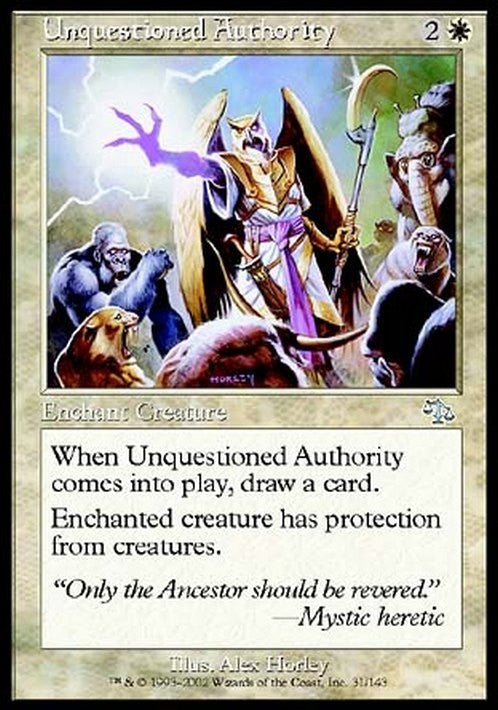 Unquestioned Authority ~ Judgment [ EX ] [ Magic MTG ]