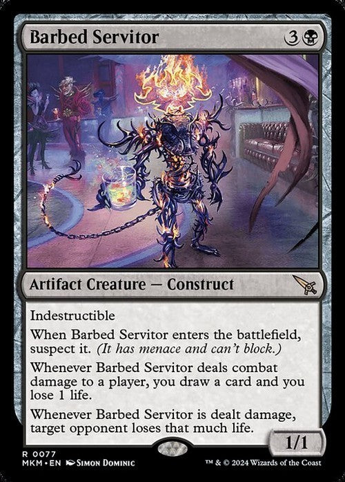 Barbed Servitor ~ Murders at Karlov Manor [ NM ] [ Magic MTG ]