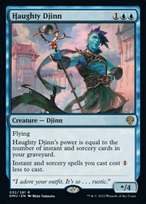 Haughty Djinn ~ Dominaria United [ NM ] [ Magic MTG ]