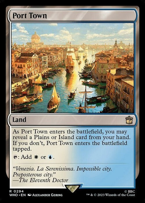 Port Town ~ Commander: Doctor Who [ NM ] [ Magic MTG ]